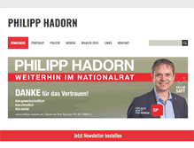 Tablet Screenshot of philipp-hadorn.ch